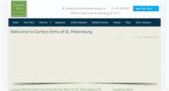 Desktop Screenshot of carltonarmsofstpetersburg.com