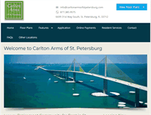 Tablet Screenshot of carltonarmsofstpetersburg.com